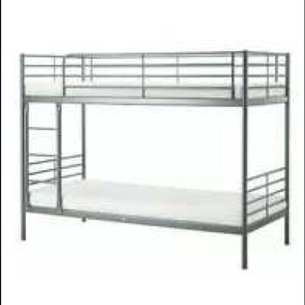 IKEA grey bunk bed frame